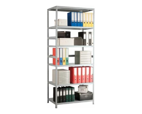 [Металлические стеллажи] Стеллаж MS 200/100х60/6 (Размеры внешние (ВхШхГ) 2000х1000х600 мм, 6 полок, с единой стойкой) [S24199166602]