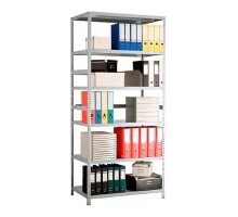 Стеллаж MS 220/100х60/6 (Размеры внешние (ВхШхГ) 2200х1000х600 мм, 6 полок, с единой стойкой) [S24199176602]