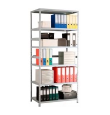 Стеллаж MS 220/100х60/6 (Размеры внешние (ВхШхГ) 2200х1000х600 мм, 6 полок, с единой стойкой) [S24199176602]