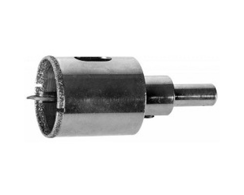 [Коронки] Коронка ЗУБР алмазная в сборе по кафелю, керамике с центрирующим сверлом и имбусовым ключом, зерно 60, 68мм [29850-68]                    