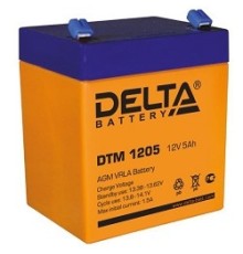 Delta DTM 1205  (5 А\ч, 12В) свинцово- кислотный аккумулятор  