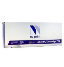 NVPrint CE312A/CRG729 Картридж для HP Color LaserJet CP1025/Canon i-SENSYS LBP7010C, yellow (1000K)