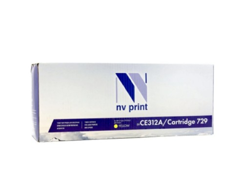 [Расходные материалы] NVPrint CE312A/CRG729 Картридж для HP Color LaserJet CP1025/Canon i-SENSYS LBP7010C, yellow (1000K)