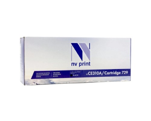 [Расходные материалы] NVPrint CE310A/CRG729 Картридж для HP Color LaserJet CP1025/Canon i-SENSYS LBP7010C, Black  (1200K)