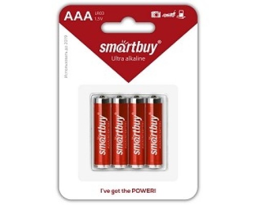 [Батарейка] Smartbuy LR03/4B (SBBA-3A04B) (4 шт. в уп-ке)