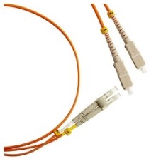 Hyperline FC-D2-50-LC/­PR-SC/­PR-H-2M-LSZH-OR (FC-50-LC-SC-PC-2M) Патч-корд волоконно-оптический (шнур) MM 50/­125, LC-SC, duplex, LSZH, 2 м