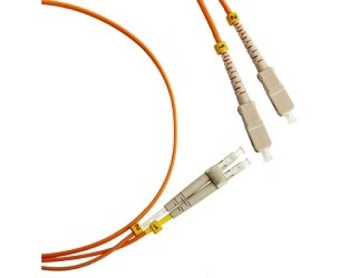 [Патч-корд] Hyperline FC-D2-50-LC/­PR-SC/­PR-H-2M-LSZH-OR (FC-50-LC-SC-PC-2M) Патч-корд волоконно-оптический (шнур) MM 50/­125, LC-SC, duplex, LSZH, 2 м