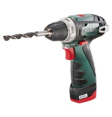 Metabo PowerMaxx BS Безударная дрель-шуруповерт [600080500] { 12В 2х2.0,LC40,патр.,кейс, вес 0.8 кг }