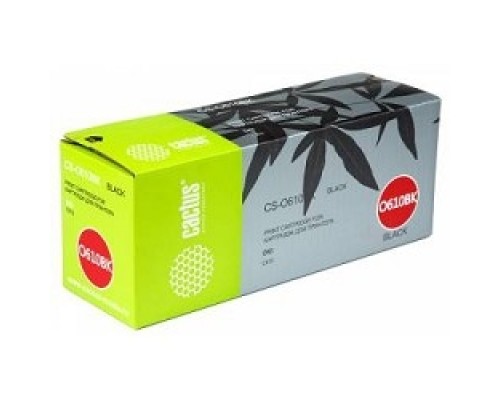 [расходные материалы] CACTUS Тонер Картридж Cactus CS-O610BK черный для Oki C610 (8000стр.)
