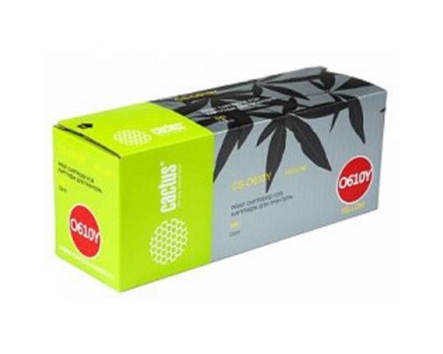 [расходные материалы] Cactus Тонер Картридж Cactus CS-O610Y желтый для Oki C610 (6000стр.)