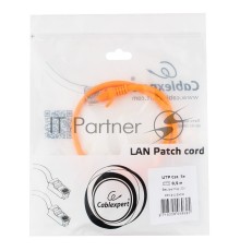 Патч-корд UTP Cablexpert PP12-0.5M/O кат. 5e, 0.5м, литой, многожильный (оранжевый)