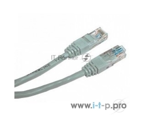 Коммутационный шнур Комм шнур, UTP, кат 5e,  0.25м с RJ45 (серый)