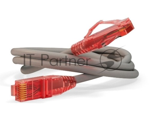 Патч-корд Hyperline U/­UTP, Cat.5e, LSZH, 2 м, серый