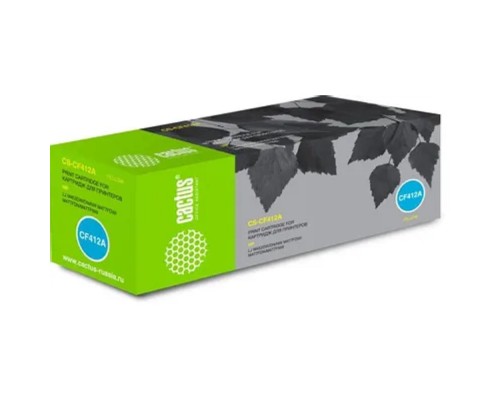 [расходные материалы] CACTUS CF412A Тонер Картридж  CS-CF412A желтый для HP LJ M452DW/DN/NW, M477FDW/M477FDN/M477FNW (2300стр.)