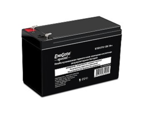 [батареи] Exegate ES252436RUS Аккумуляторная батарея DT 1207/EXS1270 (12V 7Ah, клеммы F1)