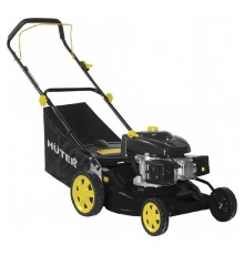 Huter GLM-4.0  ( Т )  Газонокосилка бензиновая [70/3/1] { 4 л/с, 4-х тактный, бак 1,2 л, высота среза/ширина 20-85/460 мм, 5 уровневая центр.регул., объем травосборника 60 л }