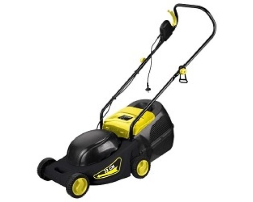 [Газонокосилка] Huter ELM-1000 Газонокосилка электрическая  { 220В, 1 кВт, высота среза 30 / 45 / 60 мм, ширина среза 320 мм, объем травосборника 28 л }