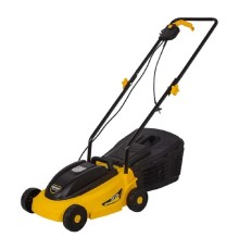 Huter ELM-1100 Газонокосилка электрическая [70/4/2] { 220В, 1,1 кВт, высота среза 28 / 45 / 55 мм, ширина среза 380 мм, объем травосборника 28 л }