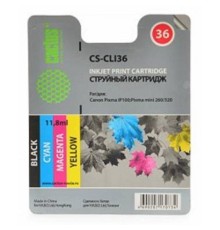 CACTUS CLI-36 Картридж струйный CS-CLI36 многоцветный для Canon Pixma 260 (11.8мл)