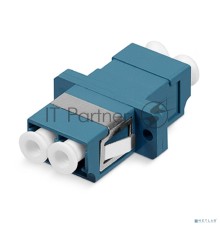 Монтажное оборудование Hyperline DLC-DLC-SM Проходной адаптер LC-LC duplex, SM (для одномодового кабеля), корпус пластмассовый (SC Adapter Simplex dimension), (синий)