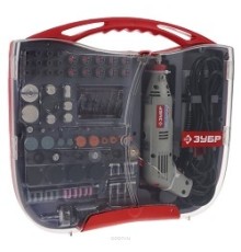 ЗУБР Гравер [ЗГ-130ЭК H219] { электрический с набором мини-насадок в кейсе, 219 предметов }