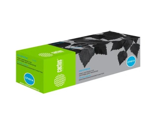 [расходные материалы] CACTUS CF401A Тонер Картридж CS-CF401A голубой для HP CLJ M252/252N/252DN/252DW/M277n/M277DW (1400стр.)