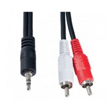 PERFEO Кабель Jack 3.5 мм вилка - 2xRCA вилка, длина 3 м. (J2004)
