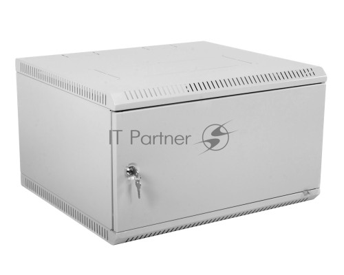 Шкаф настенный ЦМО ШРН-Э-9.500.1 9U 600x520мм пер.дв.стал.лист несъемные бок.пан. серый