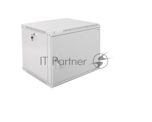 Шкаф настенный ЦМО ШРН-Э-9.500.1 9U 600x520мм пер.дв.стал.лист несъемные бок.пан. серый