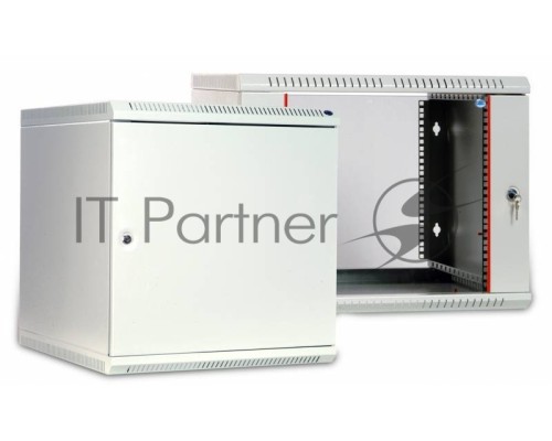 Шкаф настенный ЦМО ШРН-Э-12.500.1 12U 600x520мм пер.дв.стал.лист несъемные бок.пан. серый