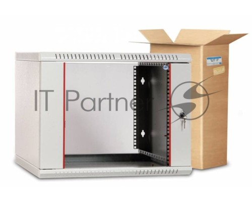 Шкаф настенный ЦМО ШРН-Э-12.500.1 12U 600x520мм пер.дв.стал.лист несъемные бок.пан. серый