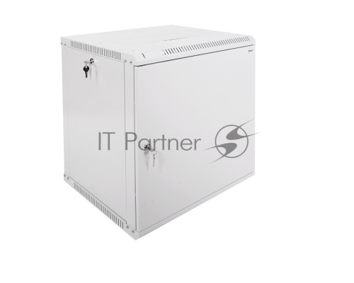 Шкаф настенный ЦМО ШРН-Э-12.500.1 12U 600x520мм пер.дв.стал.лист несъемные бок.пан. серый