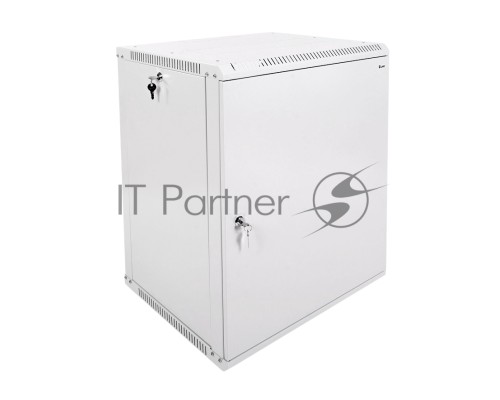 Шкаф настенный ЦМО ШРН-Э-12.500.1 12U 600x520мм пер.дв.стал.лист несъемные бок.пан. серый