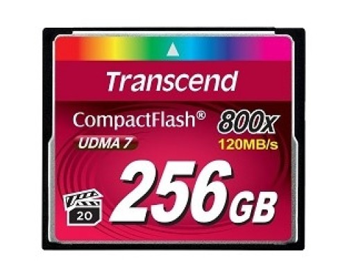 [Карта памяти ] Compact Flash 256Gb Transcend, High Speed (TS256GCF800) 800-x