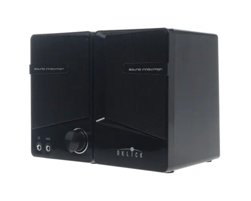 [Колонки Oklick] Oklick OK-126 2.0 черный 6Вт портативные