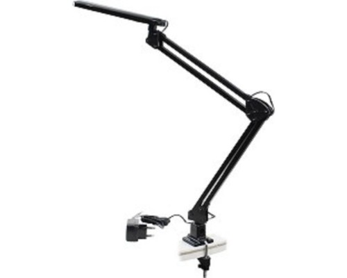 [Настольные светильники] ЭРА Б0008002 Настольный светодиодный светильник NLED-441-7W-BK черный {Крепление струбцина, цвет. температура 3000К}