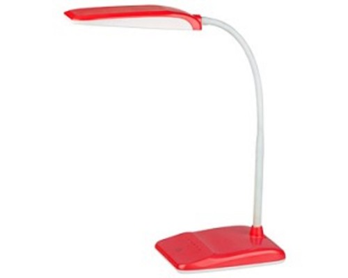 [Настольные светильники] ЭРА Б0017434 Настольный светодиодный светильник NLED-447-9W-R красный {диммер яркости, цвет. температура 3000/4500/6500К}