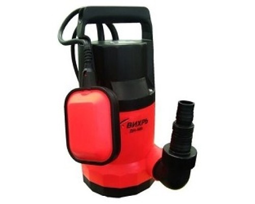 [Насосы] Вихрь ДН-400 [68/2/1] Дренажный Насос { 400 вт, глуб-8 м, max-11,3 м/час,частицы-5 мм }