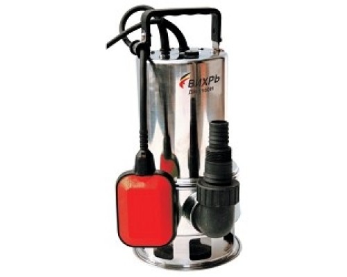 [Насосы] Вихрь ДН-1100Н [68/2/5] Дренажный насос  { нерж. сталь 1100 вт, глуб-8 м, max-15,5 м/час, частицы-35 мм }