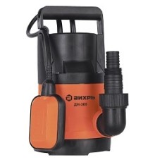 Вихрь ДН-300 [68/2/6] Дренажный Насос { 300 вт, глуб-8 м, max-11,3 м/час,частицы-5 мм }