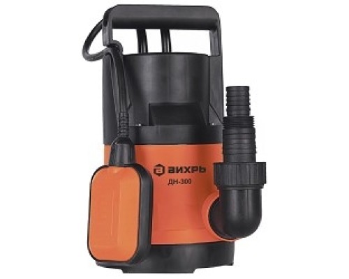[Насосы] Вихрь ДН-300 [68/2/6] Дренажный Насос { 300 вт, глуб-8 м, max-11,3 м/час,частицы-5 мм }