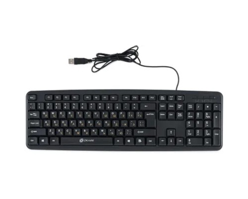 [Клавиатура] Клавиатура Oklick 130M черный USB [337077]