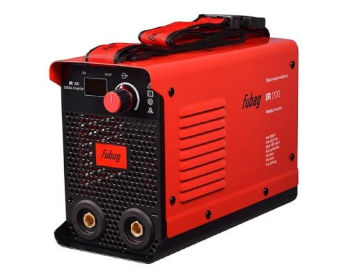 [Сварочное оборудование, Инверторы] FUBAG IR 200 Инвертор сварочный [31403/41329/41776] { раб.напряжение 150-240В;Ном. напряжение, В 220, Сварочн. ток, А 30-200, Вес, кг 4,5}