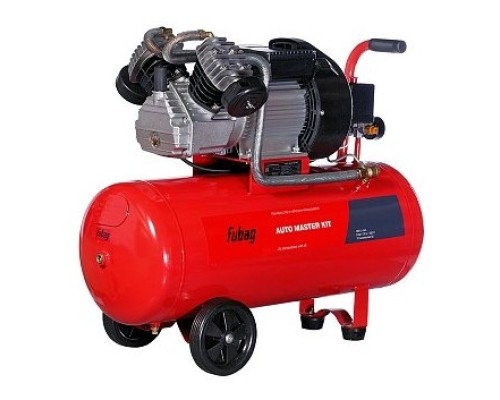 [Компрессоры] FUBAG AUTO MASTER KIT Компрессор + набор из 10 предметов [45681953/641270] {Реси- вер, л 50 Произ- водит., л/мин 360 Давле- ние, бар 8 Мощность, кВт 2.2  Напря- жение, В 220 Вес, кг 60}