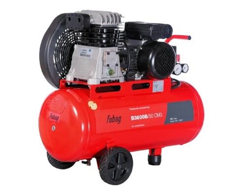 [Компрессоры] FUBAG B3600B/50 CM3 Компрессор [641275/61431371] {Реси- вер, л 50 Произ- водит., л/мин 360 Давле- ние, бар 10 Мощность, кВт 2.2 Напря- жение, В 220 Вес, кг 48}