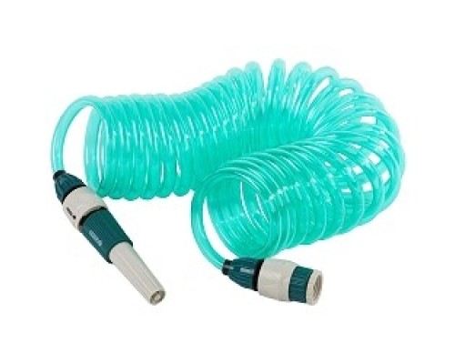 [Бензоинструмент, Садовый Инструмент, Садовая техни] RACO Шланг спиральный для полива с наконечником и двумя внешними соединителями [4270-55895] 