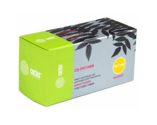 [расходные материалы] CACTUS Тонер Картридж CS-PH7100M пурпурный для Xerox Phaser 7100/7100N/7100DN (4500стр.)