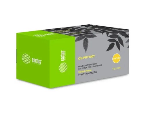 [расходные материалы] CACTUS Тонер Картридж CS-PH7100Y желтый для Xerox Phaser 7100/7100N/7100DN (4500стр.)