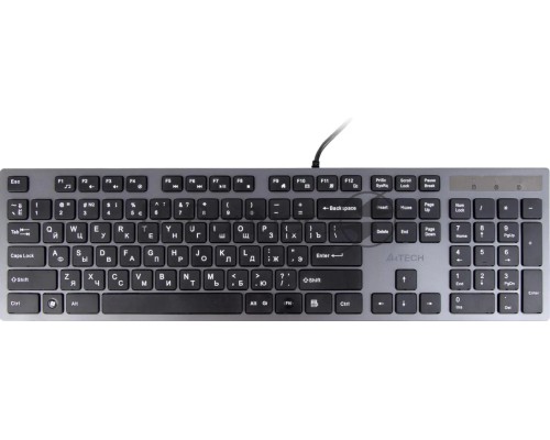 Клавиатура A4Tech  KV-300H серый/черный USB slim