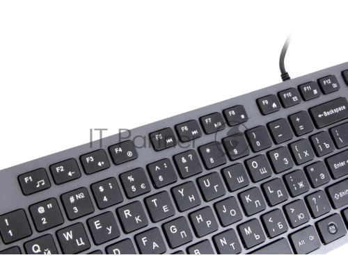 Клавиатура A4Tech  KV-300H серый/черный USB slim